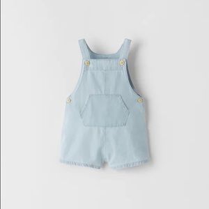 NWT Zara 1-3m flowy denim overalls